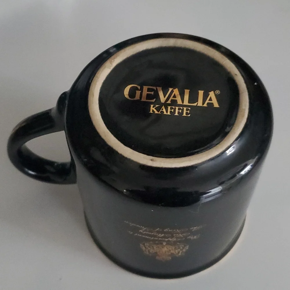 Gevalia Kaffe Black Coffee mug
